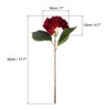 Unique Bargains Home Wedding Decor Hydrangea Silk Faux Artificial Flowers 17.7'' Long - 2 of 4