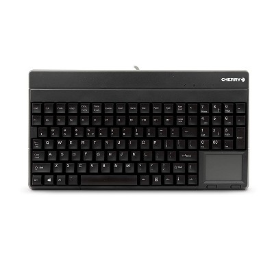 CHERRY G86-62401 USB Compact Keyboard with Touchpad, Black (G86-62401EUADAA)