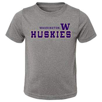 NCAA Washington Huskies Boys' Heather Gray Poly T-Shirt