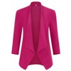 Blazer for Women Open Front Cardigan Jacket 3/4 Sleeve Lightweight Work Casual Blazer - 3 of 4