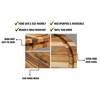 5pc 15.75 in. Reversible Teak Cutting Board Set - 4 of 4