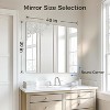 40x30-Inch Large Frameless Bathroom Mirror - Rectangle Wall Vanity Mirror for Bathroom, Bedroom, Entryway, Dining Room - 3 of 4