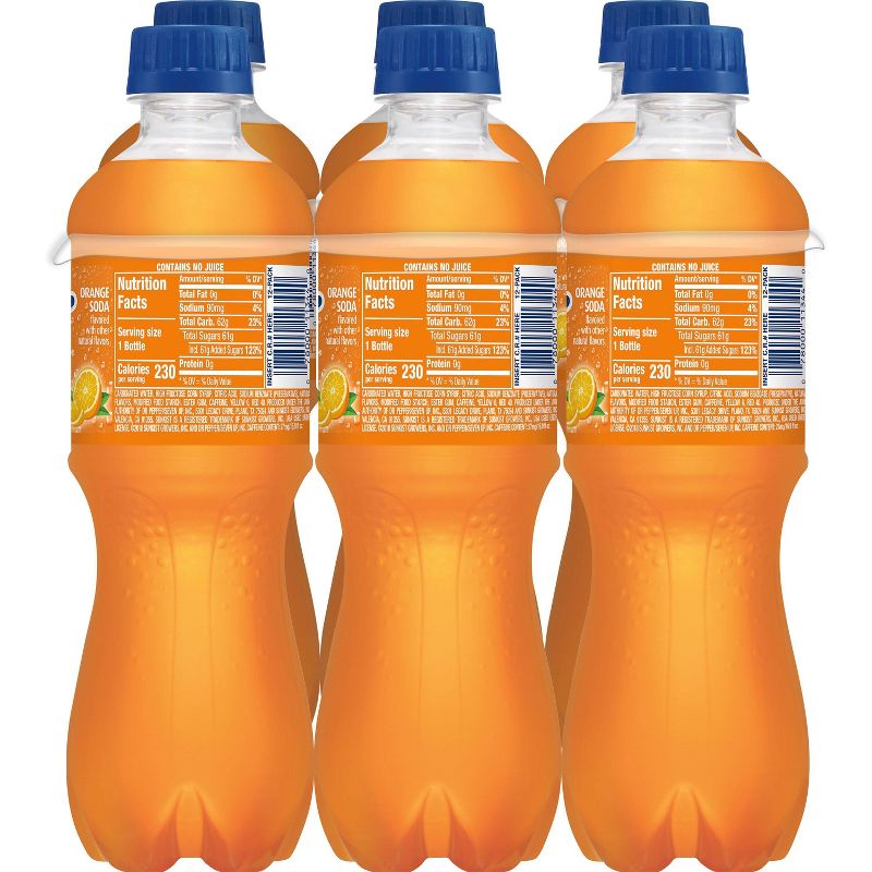 Sunkist Orange Soda Bottles - 6pk/16.9 fl oz, 6 of 9