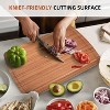 Extra Large Bamboo Wood Cutting Board, 30 x 20 Inch Kitchen Wooden Chopping Board with Juice Groove, Reversible Butcher Block Cutting Board - 2 of 4