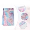 Unique Bargains Paper Birthday Candy Mermaid Gift Bags Rainbow 12 Pcs - 3 of 4