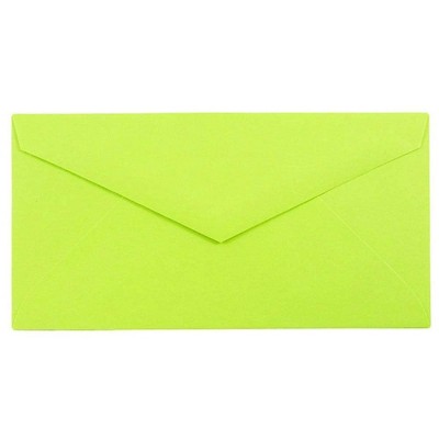 JAM Paper Monarch Envelopes 3.875 x 7.5 Ultra Lime Green 34097579