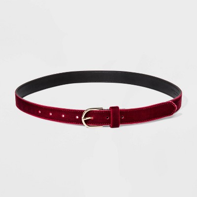 burgundy belt womens