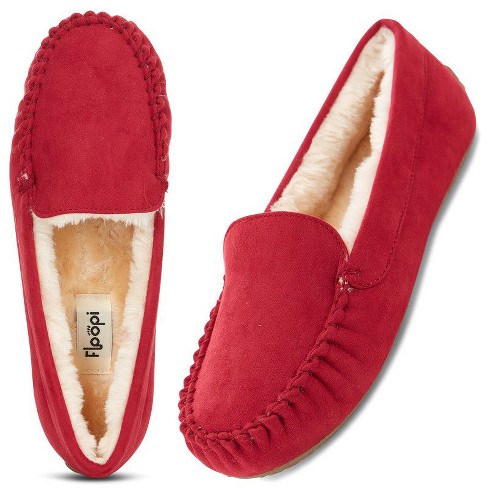 Floopi Women s Lily Moccasin Faux Suede Slippers Target