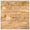 vidaXL Bistro Table Square 27.6"x27.6"x29.5" Rough Mango Wood - 3 of 4