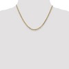 Black Bow Jewelry 3mm 14k Yellow Gold Solid Concave Anchor Chain Necklace - 2 of 4