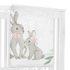 Sweet Jojo Designs Girl Baby Milestone Blanket Bunny Floral Pink Green and Grey - 2 of 4