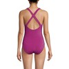 Lands' End Women's Chlorine Resistant Scoop Neck X-Back High Leg Soft Cup Tugless Sporty One Piece Swimsuit - 2 of 4