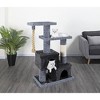 Go Pet Club 49" Sequoia Cat Tree House with Jungle Rope and Sisal Scratching Post LP-853 - Gray/Black - 2 of 2