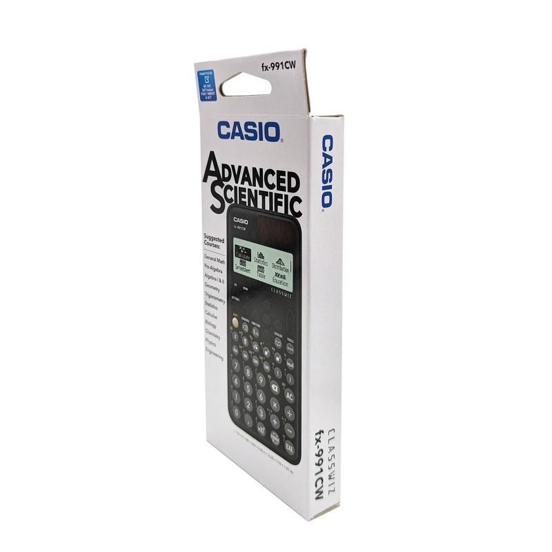 Casio FX-991CW Advanced Scientific Calculator - Black, 5 of 6