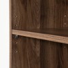 South Shore 68.75" Axess 5 Shelf Narrow Decorative Bookshelf Natural Walnut: Laminate Finish, Particle Board Frame - 4 of 4