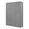 YOOCOZZ Murphy Bed & Wall Bed with 2-Layer Storage Cabinet - Gray - 3 of 4