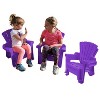 American Plastic Toys Inc. 4pk Adirondack Chair Seating Sets - Purple - 2 of 3