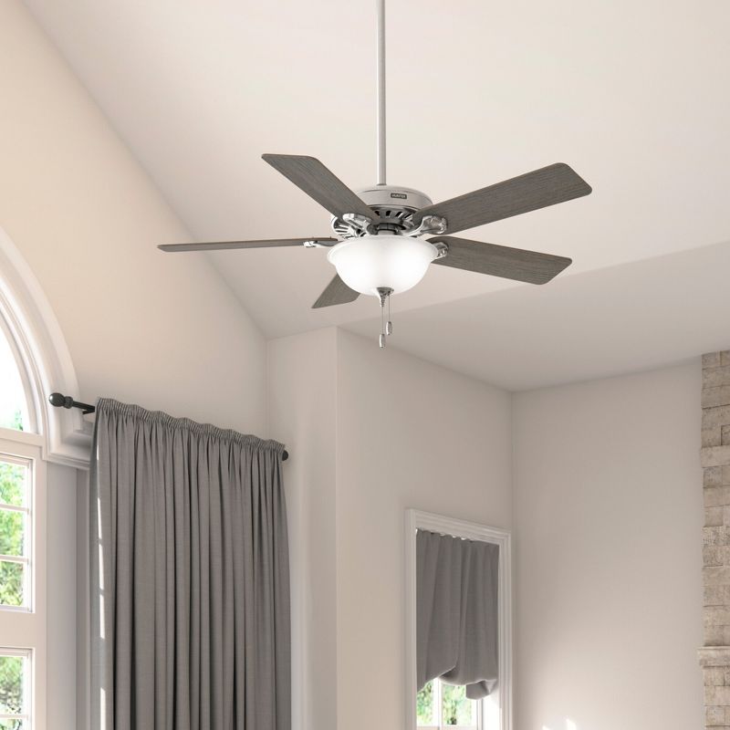 52" Pro's Best Ceiling Fan with Light Kit and Pull Chain (Includes LED Light Bulb) - Hunter Fan, 5 of 17