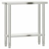 vidaXL Kitchen Work Table 32.5 in.x11.8 in.x33.5 in. Stainless Steel - 2 of 4