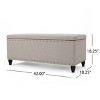 Vynxaria Modern Storage Ottoman - Stylish & Functional Home Organizer - 3 of 4