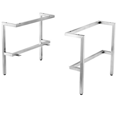 James Martin Signature Vanities & Milan 18.1" Depth Stainless Steel Base(Tall), Brushed Nickel
