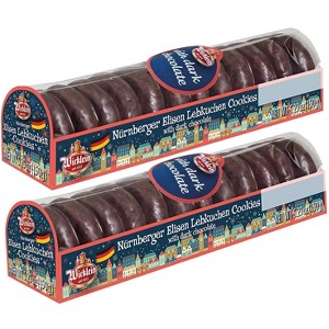 Wicklein Mini Nurnberger Elisen-Gingerbread Dark Chocolate Lebkuchen 5.29 Oz. /150 g.(Pack of 2) - 1 of 4