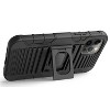 Nakedcellphone Combo for iPhone 12 Pro Max - Ring Grip/Stand Case and Belt Clip Holster - Black - 4 of 4