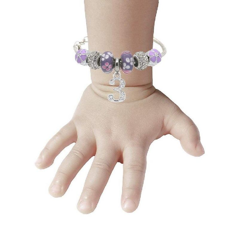 Meant2tobe 3rd Birthday Bracelet Necklace - Purple, 2 of 4