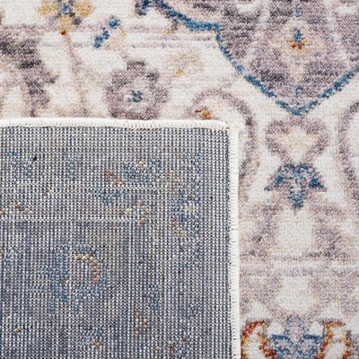Olympia 6' x 6' Square Gray Synthetic Area Rug