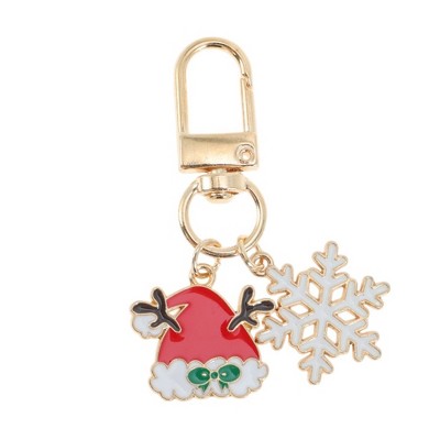 Unique Bargains Christmas Keychain Lobster Clasp Keychain Zinc Alloy 2.36" 1 Pc