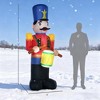 NAYSAYE 8FT Christmas Inflatable Nutcracker Toy Soldier Holiday Decoration for Lawn Garden Outdoor Display, Multicolor, 48"*33.8"*96.5" - 2 of 4