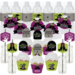 Big Dot of Happiness Happy Halloween - Witch Party Favors and Cupcake Kit - Fabulous Favor Party Pack - 100 Pc - 1 of 4