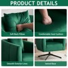 Karl Home Metal Leg Velvet Swivel Chair - 3 of 4