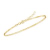 Pure Collection by Ross-Simons Italian 18kt Gold Vermeil Serpentine-Link Anklet Size 9 - 3 of 4