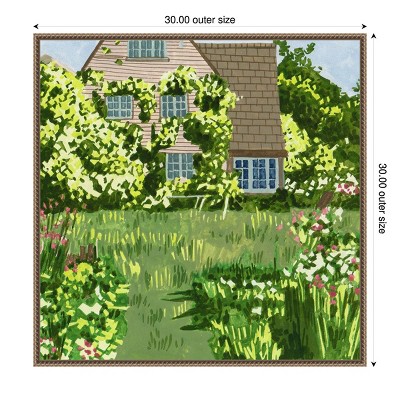 Amanti Art 30"x30" They Find A Way II by Melissa Wang Framed Canvas Wall Art Print