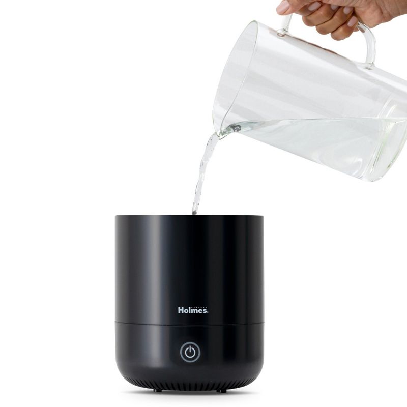 Holmes Ultrasonic 0.36 Gallon Cool Mist Top Fill Antimicrobial Humidifier in Black, 2 of 5