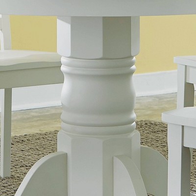 Warwick Off-White Round Wood Dining Table, 42"