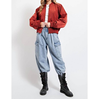 Women's Parachute Bomber Jacket - Easel