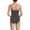 Lands' End Women's Slender Suit Shine Bandeau Tummy Control Chlorine Resistant High Leg One Piece Swimsuit - 2 of 4
