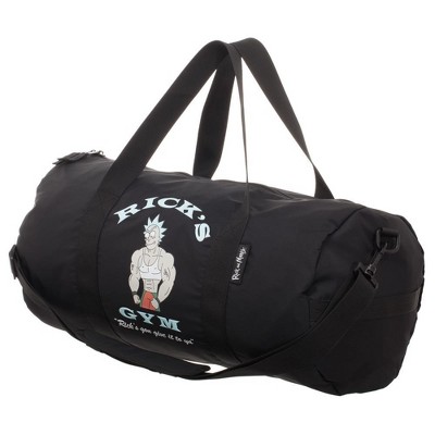 black gym duffle bag