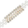 INSPIRE CHIC Women's Faux Pearl Rhinestones Apparel Belt 65cm x 2cm 1 Pc - 2 of 4