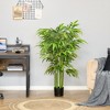 HOMCOM 4.5FT Artificial Bamboo Tree, Faux Decorative Plant in Nursery Pot for Indoor or Outdoor Décor - 3 of 4