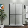 Goodyo Frosted Tempered Glass Shower Screen Door - 2 of 4