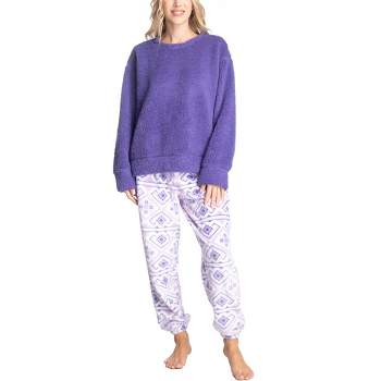 MUK LUKS Womens Shearling Pajama Set