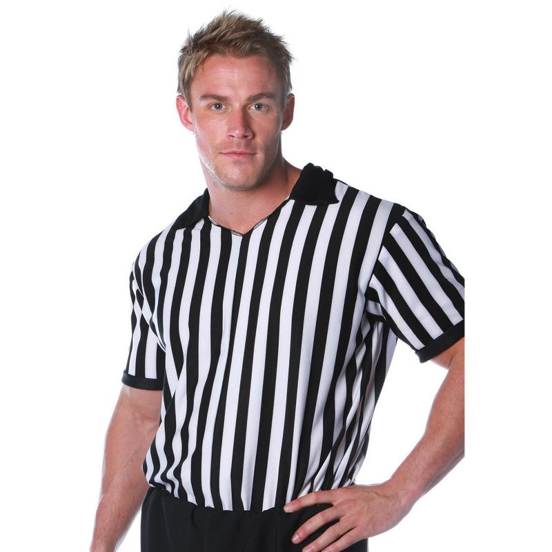 Underwraps Referee Shirt Men's Costume, 1 of 2