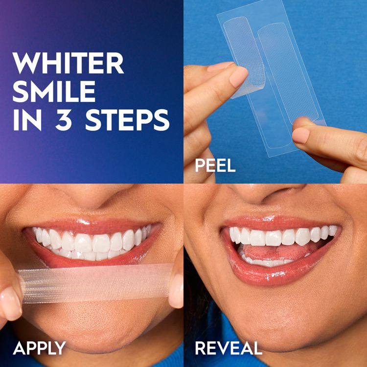 Crest 3DWhitestrips Noticeably White At-home Teeth Whitening Kit - 10 Treatments, 4 of 11