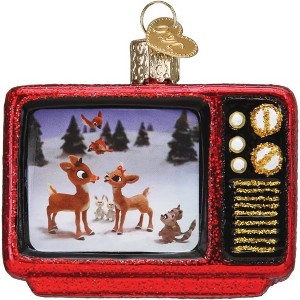Old World Christmas Blown Glass Ornament for Christmas Tree, TV Classic - 1 of 4