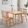 NicBex Set of 4 High Back Windsor Dining Chairs Armless Accent Side Chairs with Wood Legs for Home Kitchen - 2 of 4