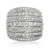Ross-Simons 2.00 ct. t.w. Diamond Multi-Row Ring in Sterling Silver - 4 of 4