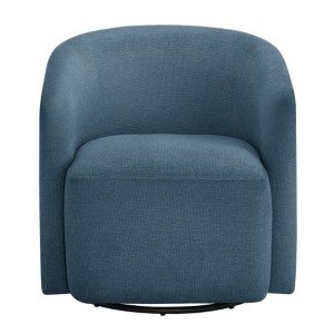 TiramisuBest Blue Swivel Barrel Chair - 1 of 4